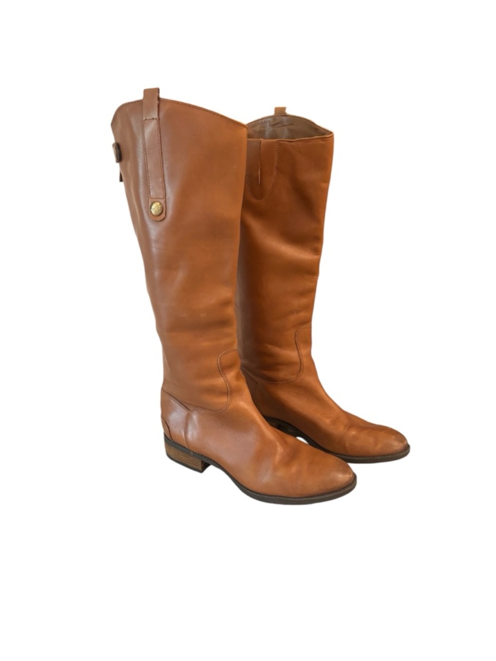 Sam Edelman Penny Wide Calf Riding Boot- Whiskey Leather Color